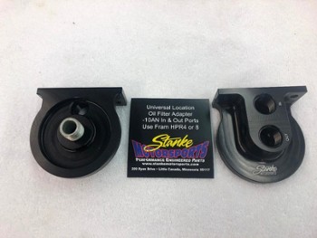 Billet Aluminum Remote Oil Filter Adapter (ROFA)